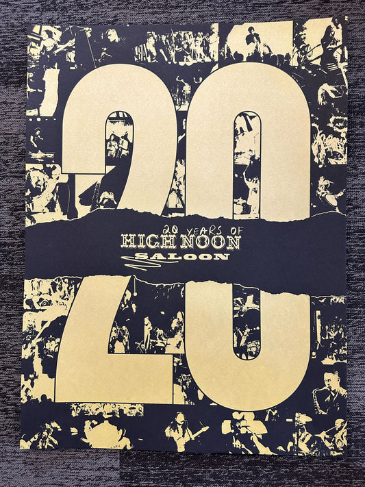 High Noon Saloon 20th Anniversary Poster