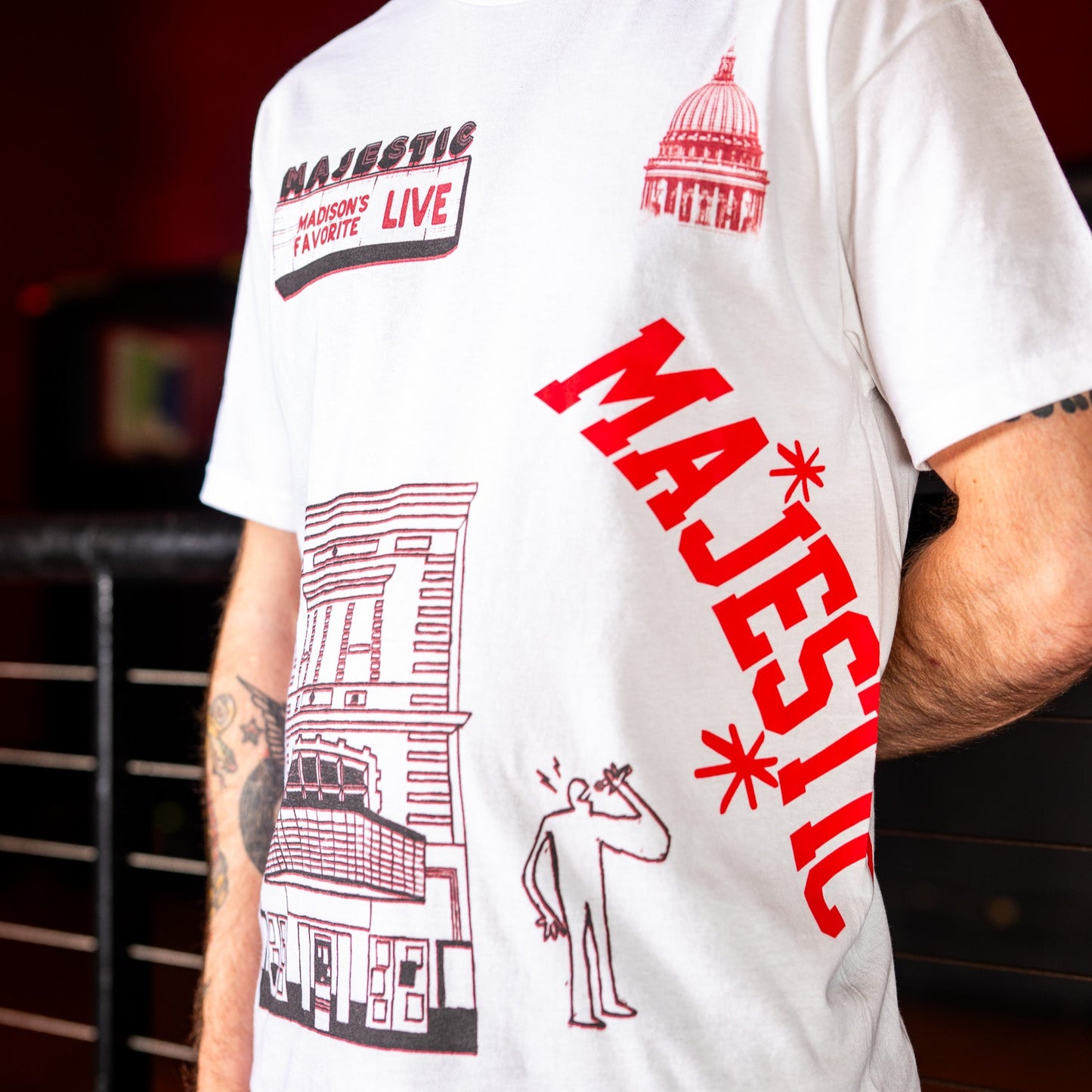 Majestic x Wisconsin Design Team Tee